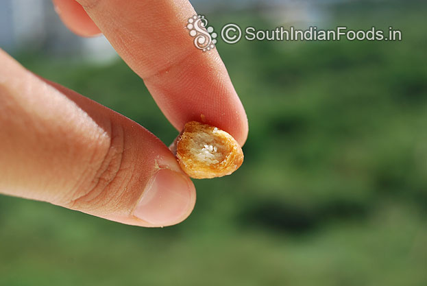 Maida sweet biscuits inside / Middle view [Perfectly fried]