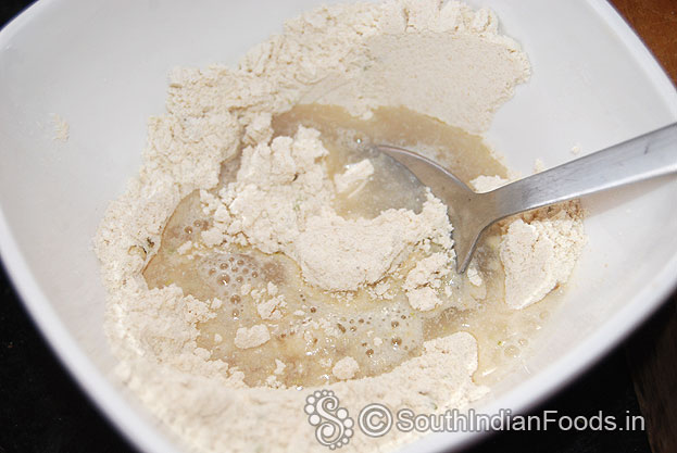 Add water, mix well without lumps