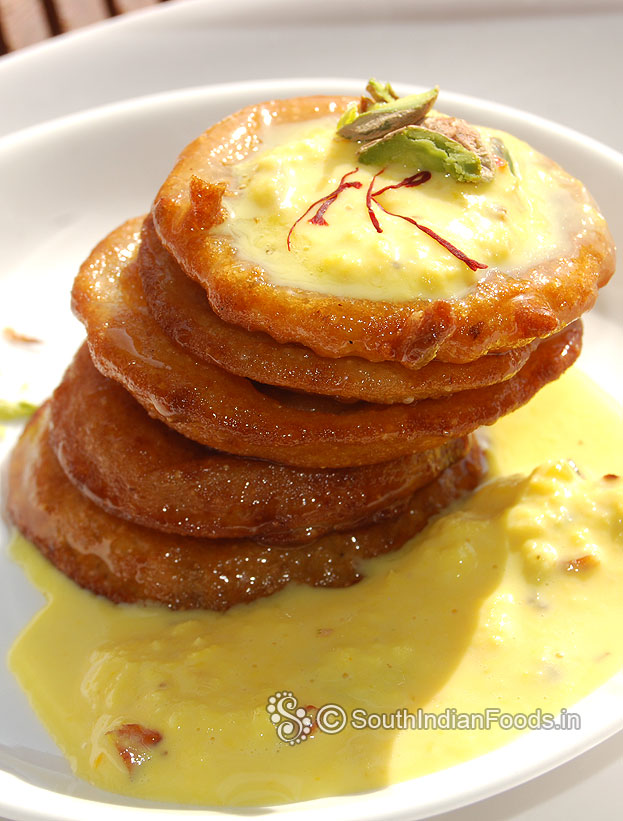 Malpua with wheat flour