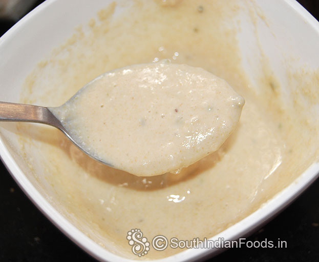 Batter is ready, cover it & leave it for 10 min