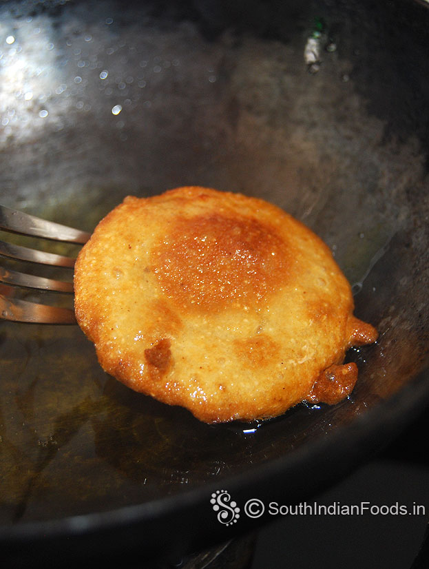 Now its ready, remove it from oil, drain on absorbent paper