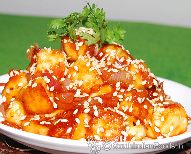 Sesame paneer