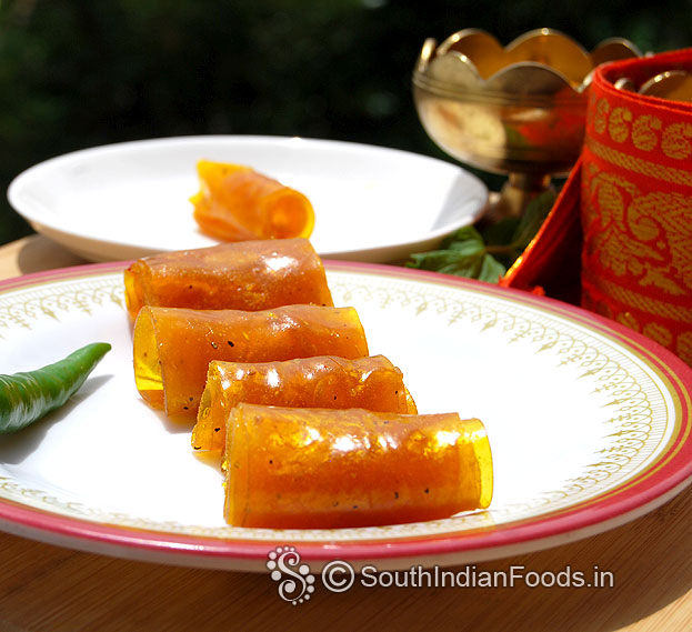 Instant fruit papad