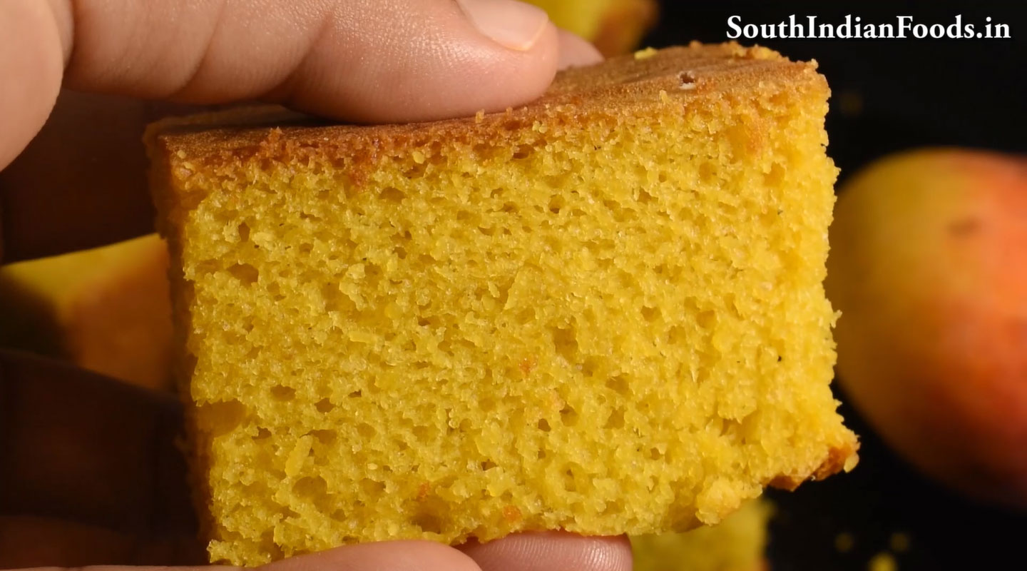 Mango sponge cake