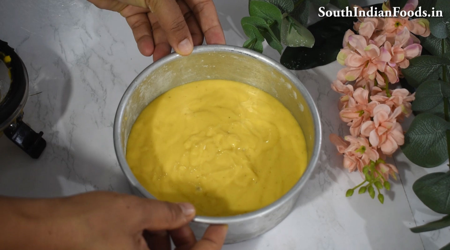 Mango sponge cake
