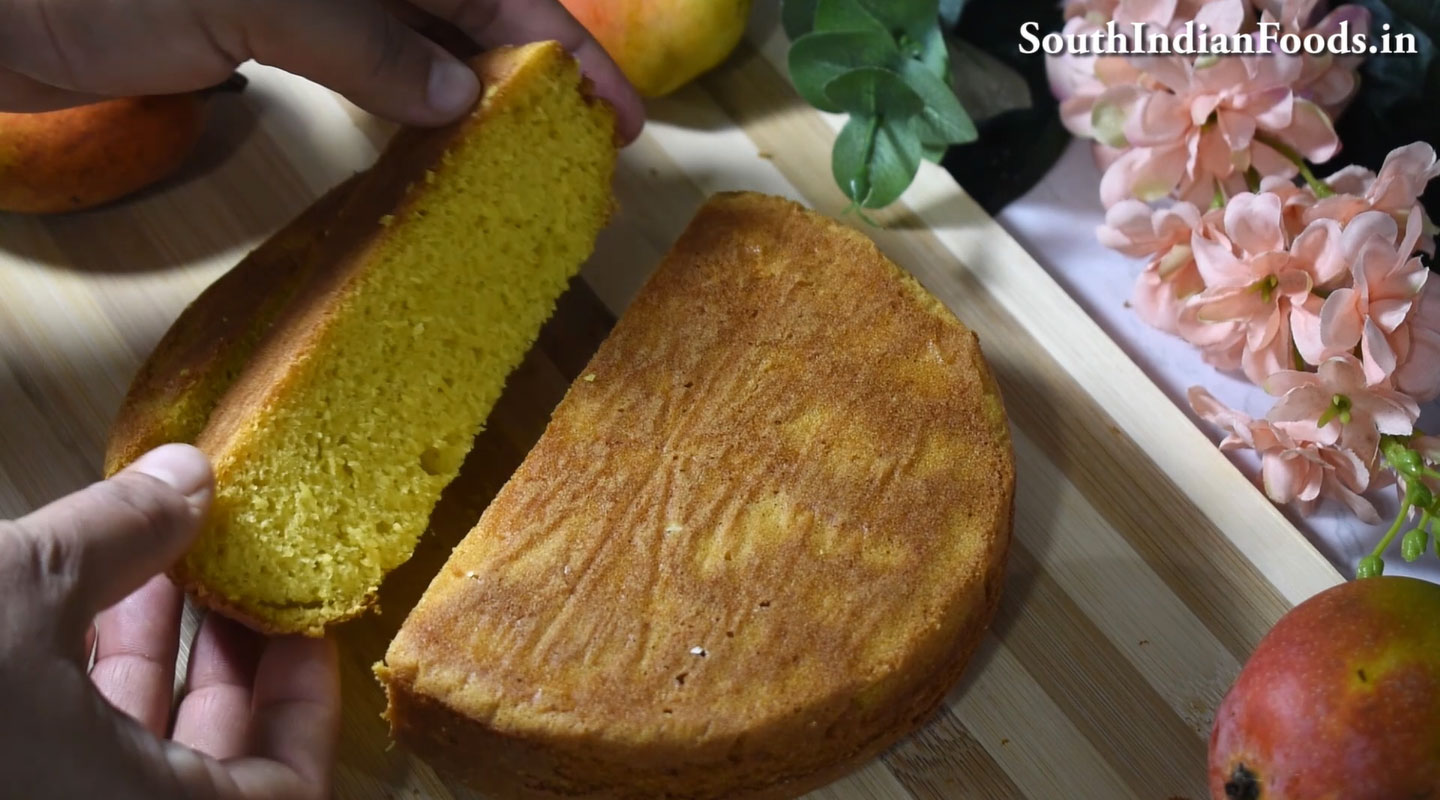 Mango sponge cake
