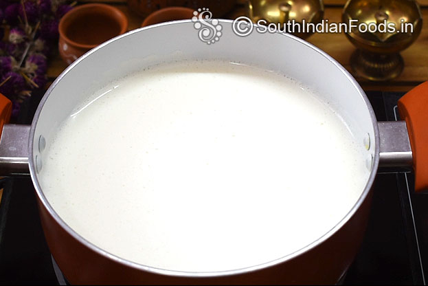 Heat 1 and 1/2 ltr milk