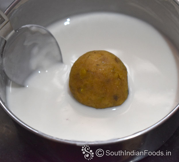 Dip balls in batter
