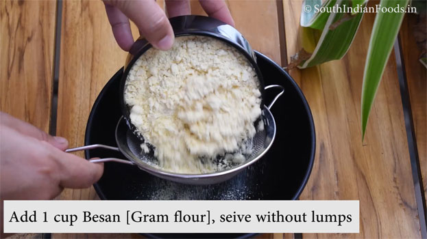 Motichoor ladoo recipe step 1