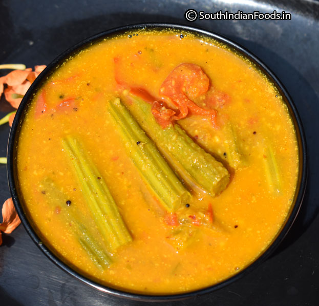 Shallow fry okra [For 10 min]