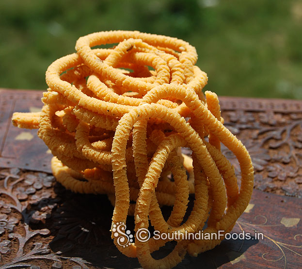 Ghee chakli is ready
