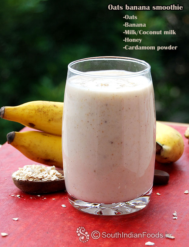 Simple oats smoothie