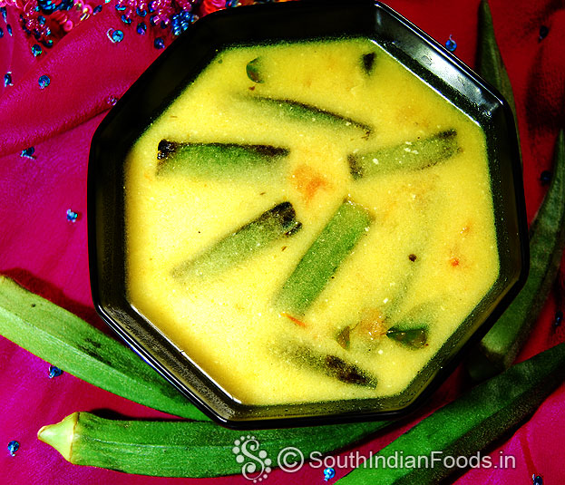 Okra buttermilk curry