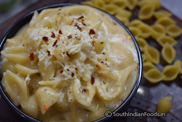 One pot white sauce pasta