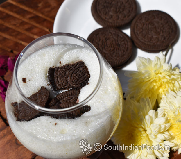 Cookies and biscuit lassi