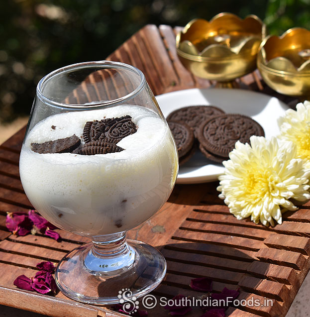 Oreo flavoured lassi