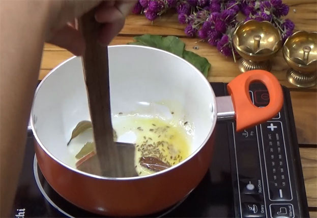 Add cumin, cinnamon, cardamon, and cloves