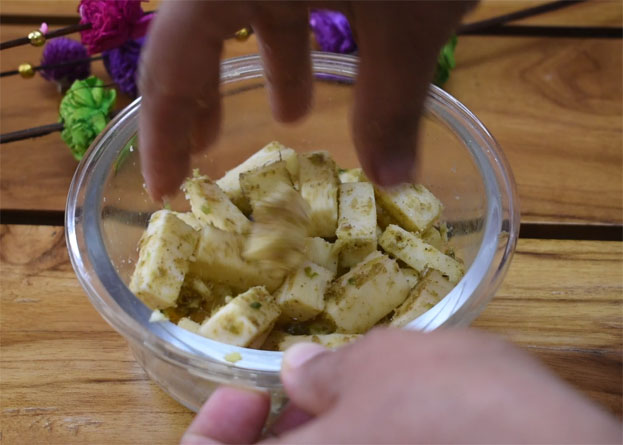 aloo palak step 1