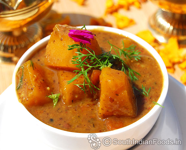 Parangikai puli kuzhambu