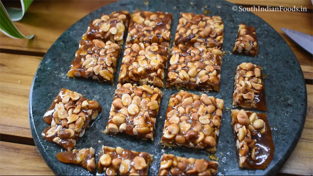 Peanut chikki step 21