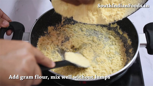 Crispy mysore pak recipe step 11