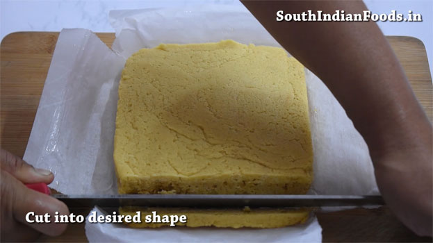 Crispy mysore pak recipe step 23