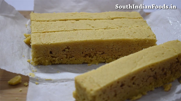 Crispy mysore pak recipe step 24