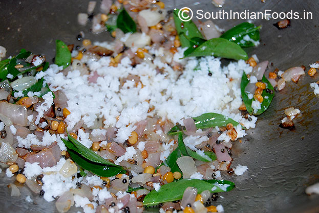 Add grated coconut