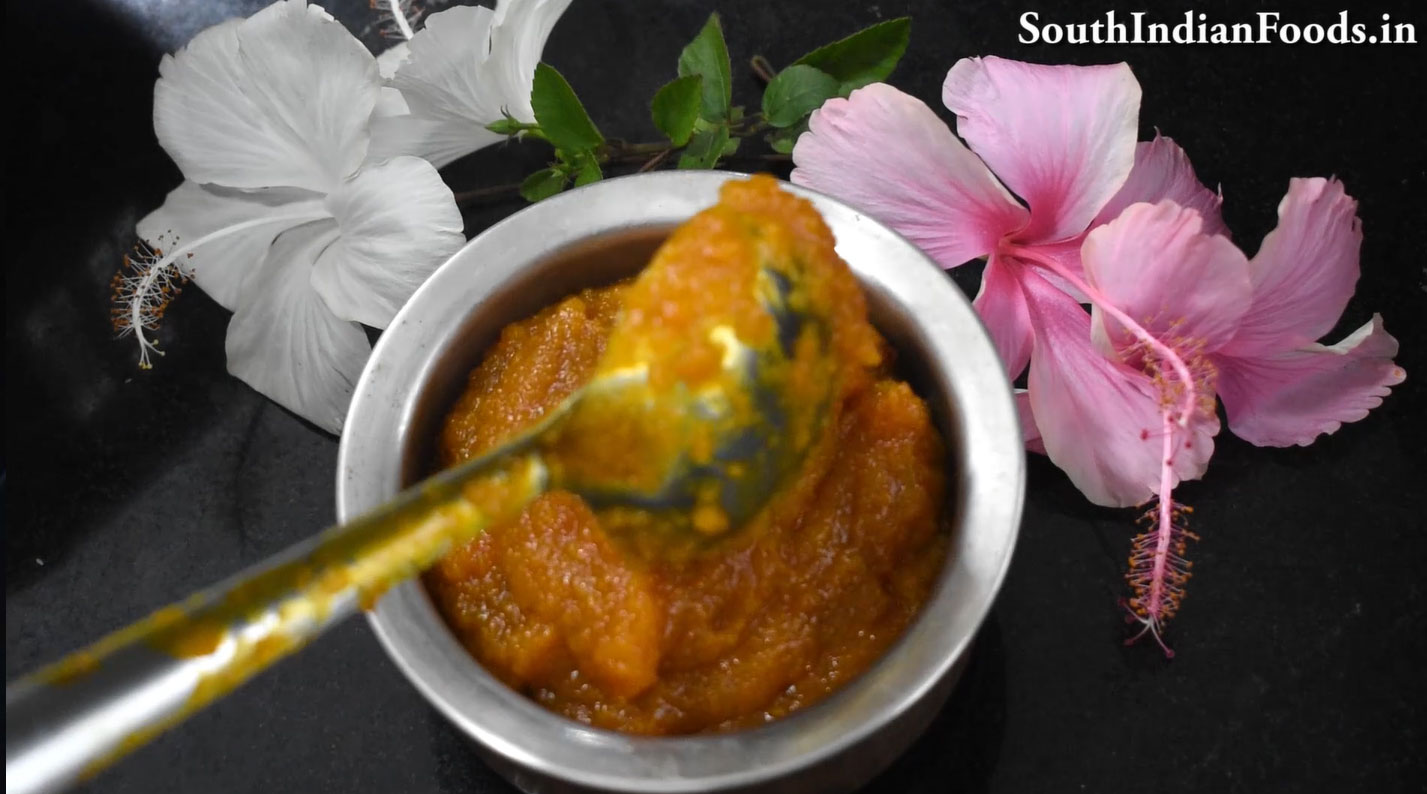 Pressure cooker pumpkin halwa