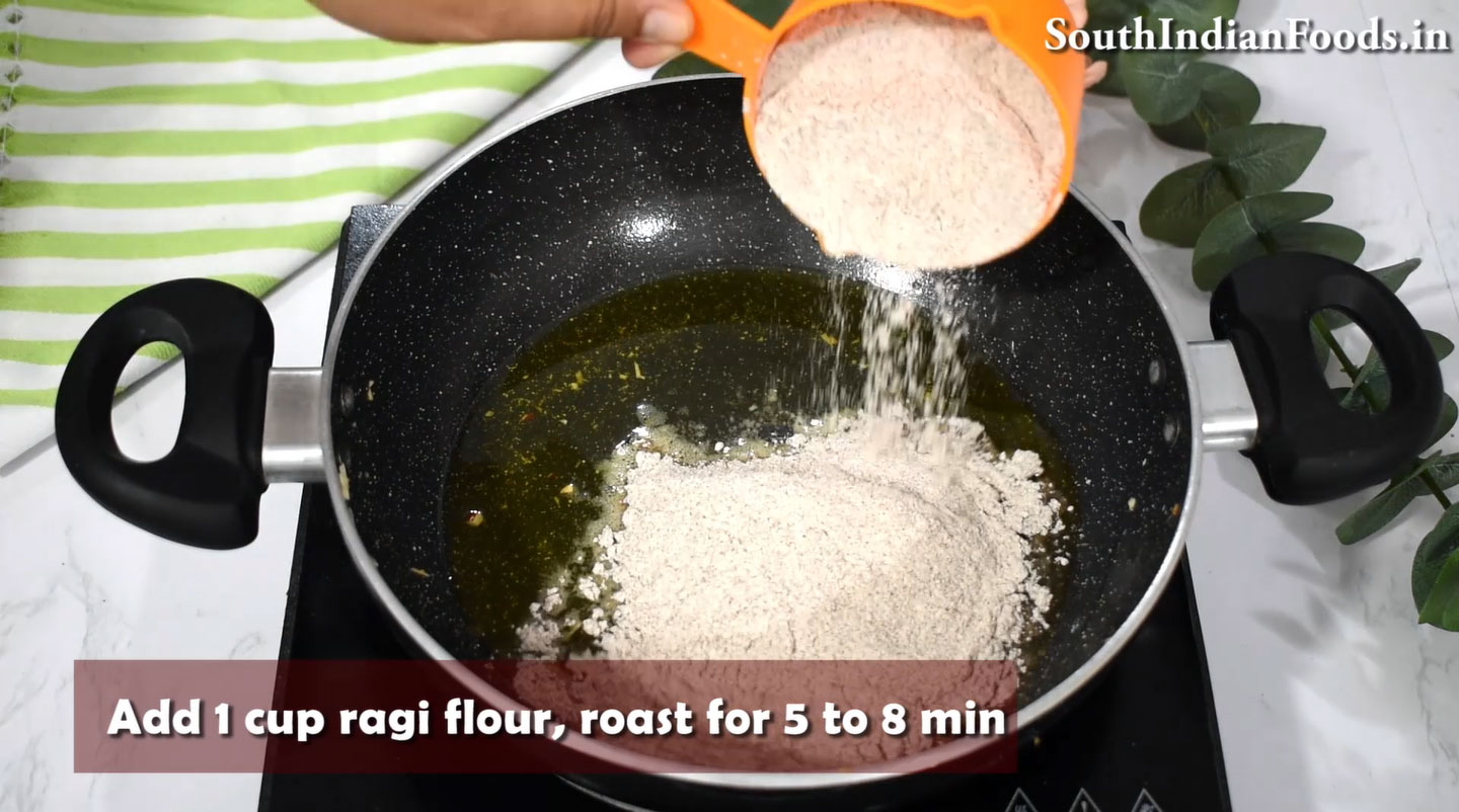 Ragi jaggery ladoo step 8