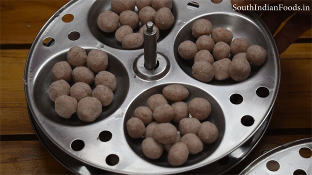 Ragi mani kolukattai recipe step 16