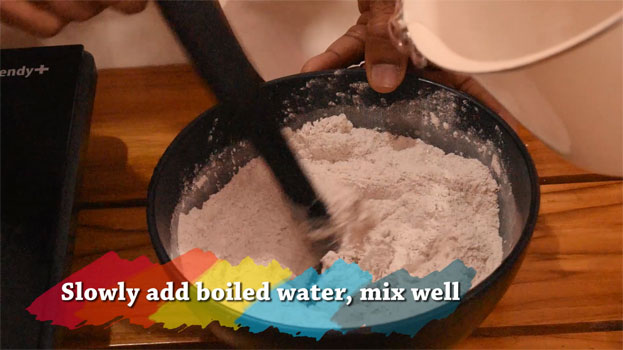 Ragi paal kolukattai step5