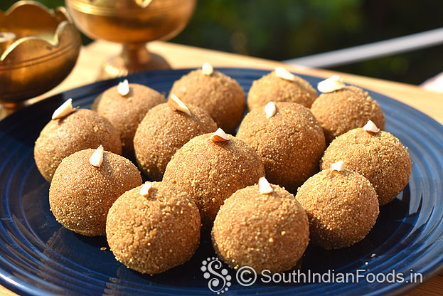 Healthy rava jaggery ladoo ready