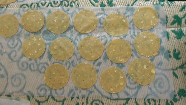 Raw jackfruit papad step 14