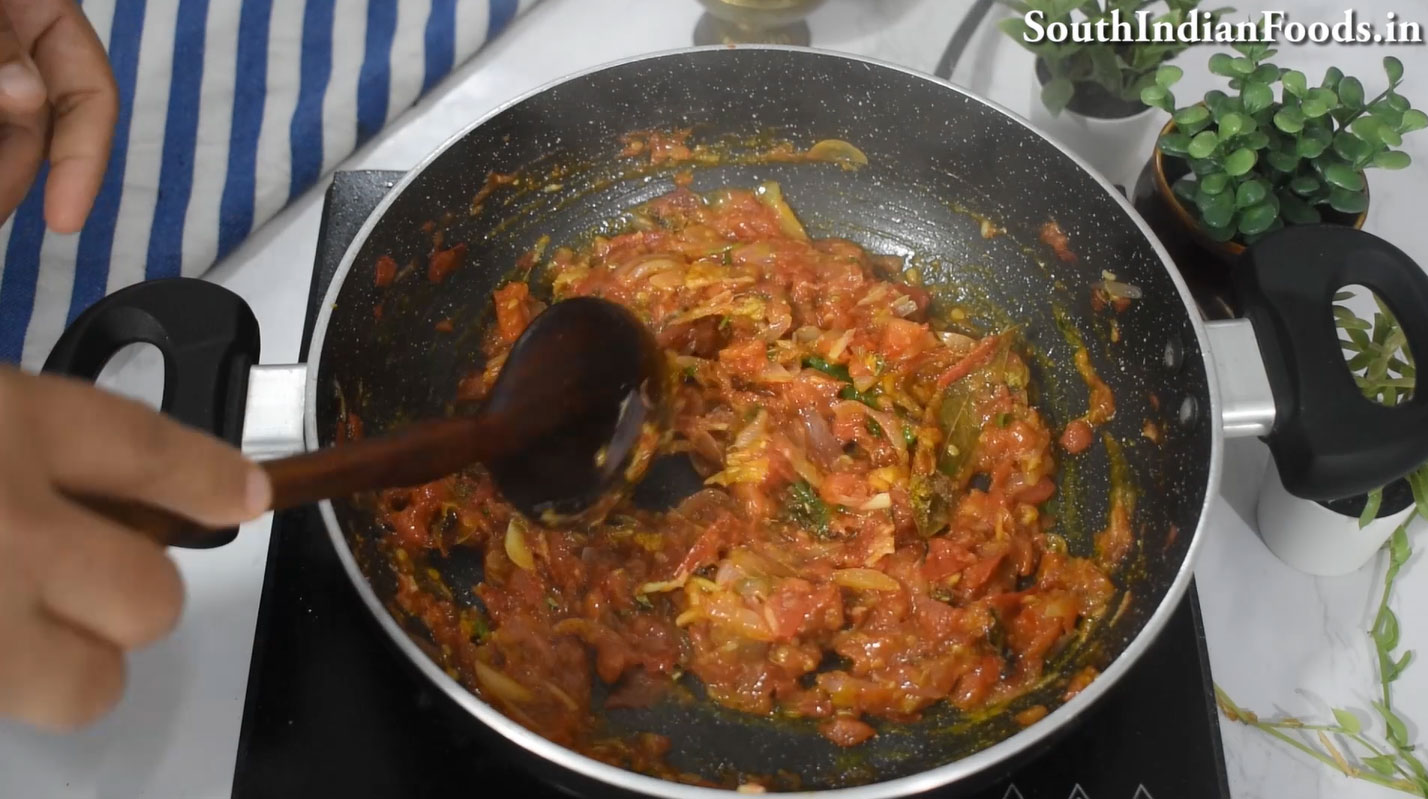 Red rice idiyappam & salna step