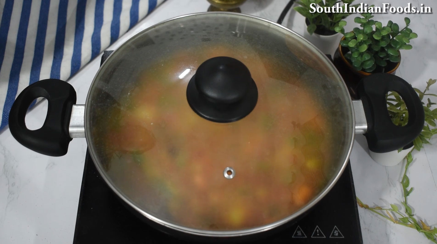 Red rice idiyappam & salna step