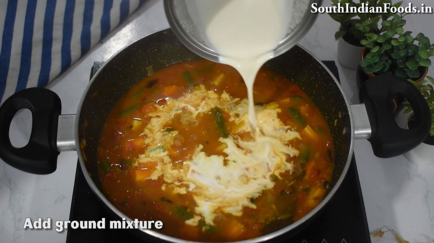Red rice idiyappam & salna step
