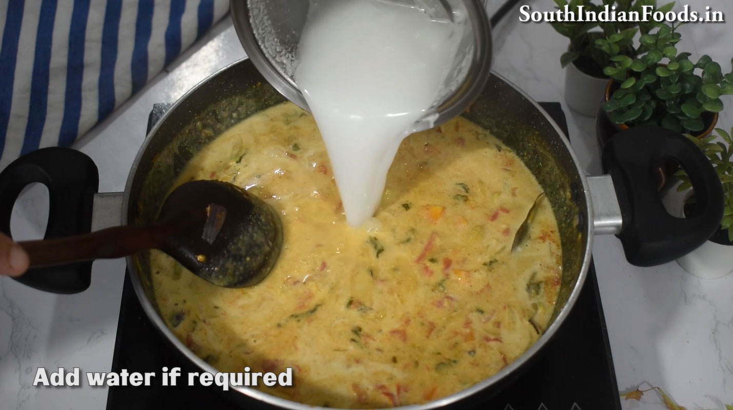 Red rice idiyappam & salna step