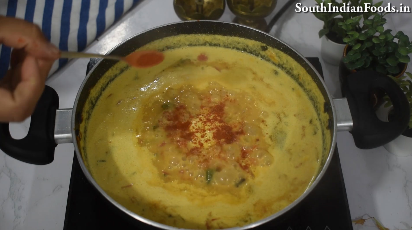 Red rice idiyappam & salna step