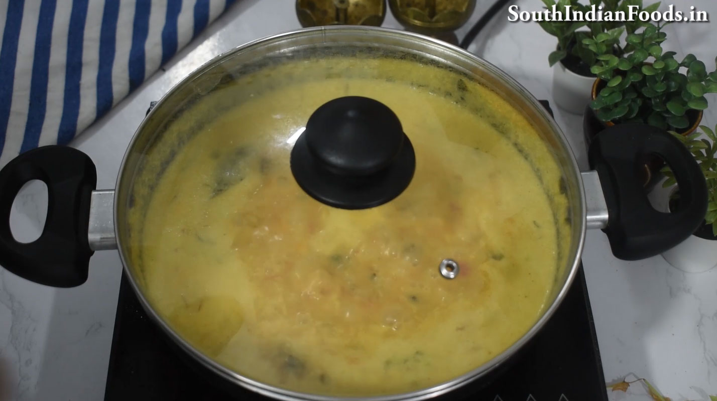 Red rice idiyappam & salna step