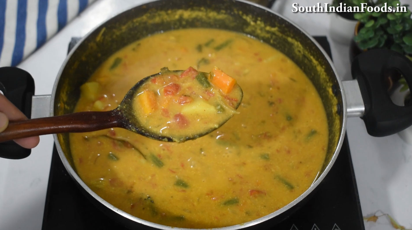 Red rice idiyappam & salna step