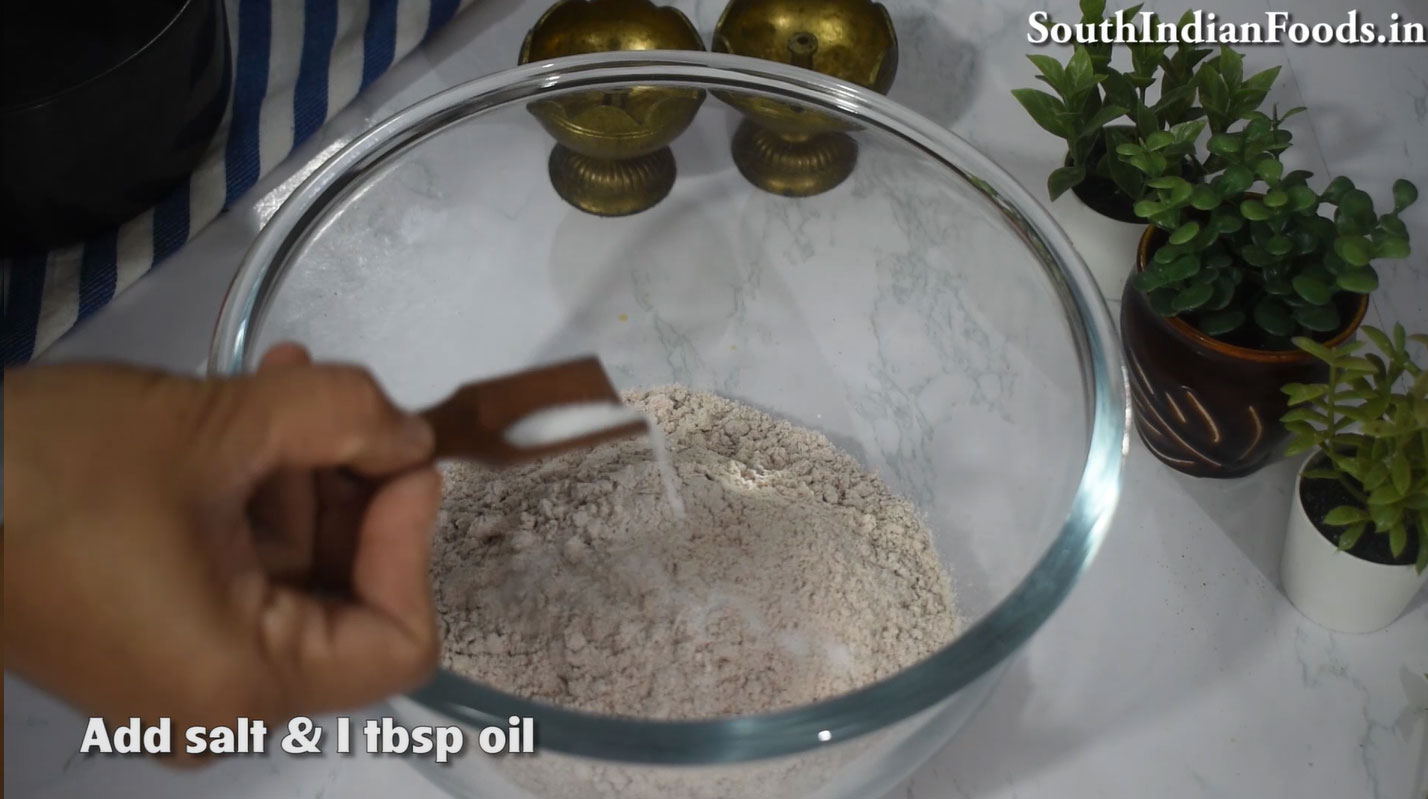 Red rice idiyappam & salna step