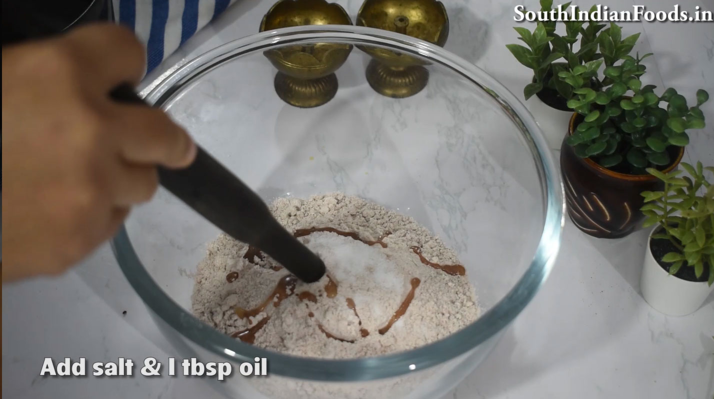 Red rice idiyappam & salna step