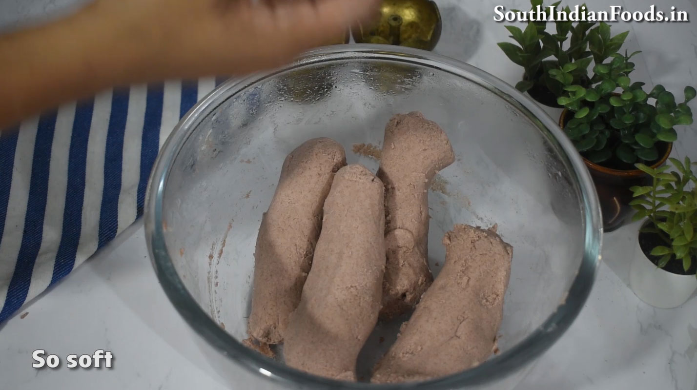Red rice idiyappam & salna step