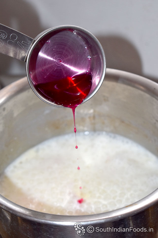 Add rose syrup