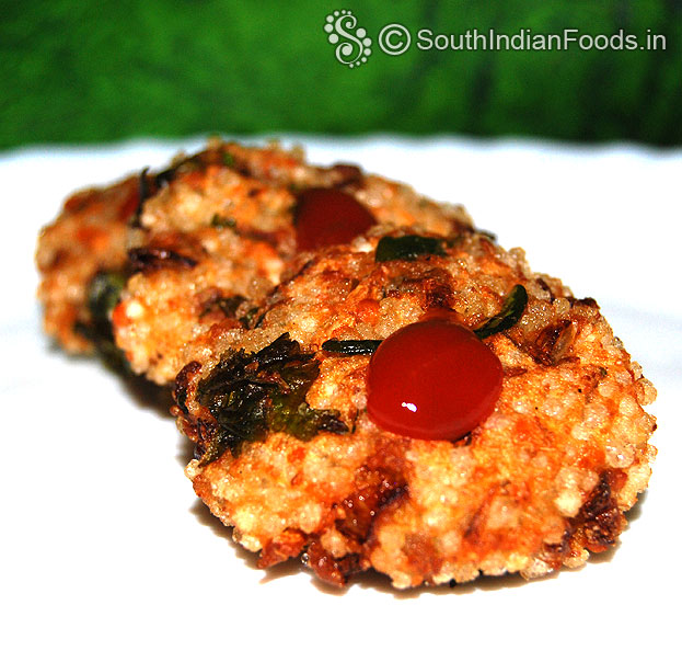 Sago semolina vada