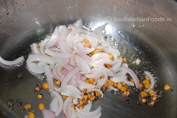 Saute onion & ginger