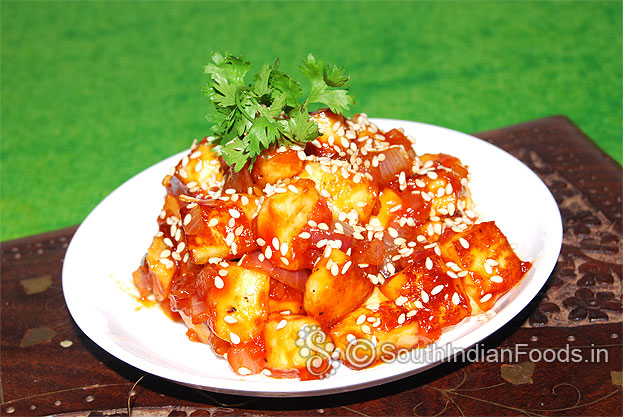 Sesame paneer dry