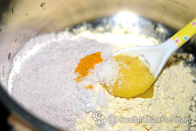 Add turmeric powder