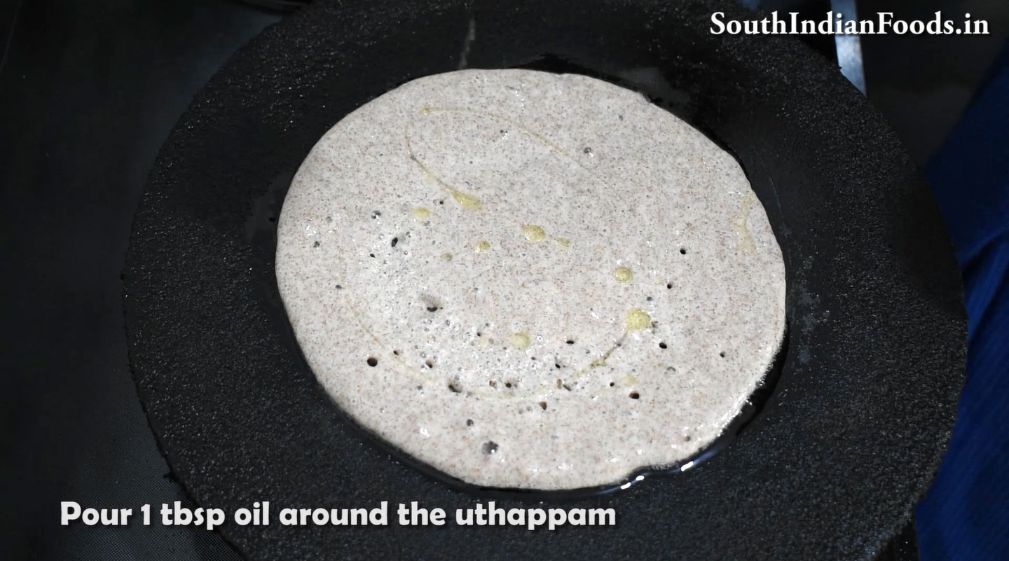 Spongy ragi uthappam 17